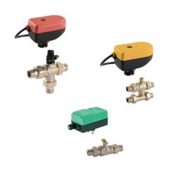 Ball valves with electrical elements are suitable for electronically controlled systems